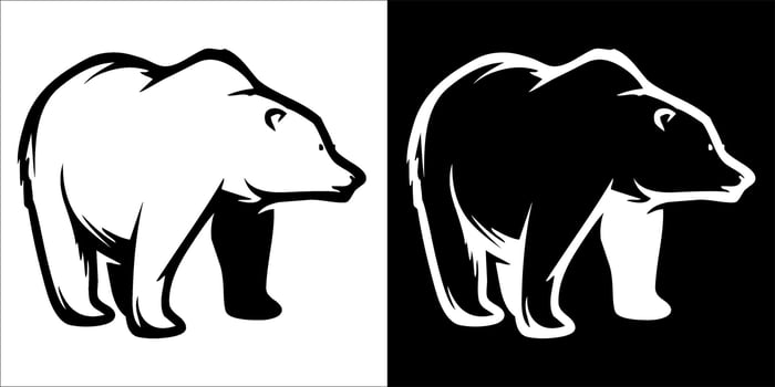 Ilustration, vector grphic of bear icon