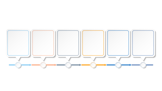 Infographic process design 6 options or steps. png