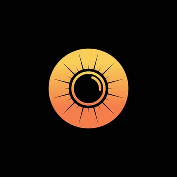 Abstract eye icon design element vector