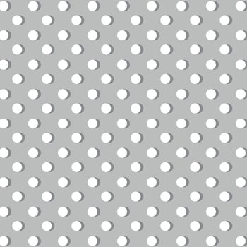 White double dots on gray background for web, print, textile, wallpaper, gift wrapping paper and other. vector