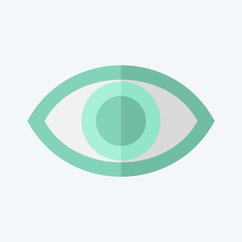 Icon Visual Performance. related to Art and Media symbol. flat style. simple design editable vector