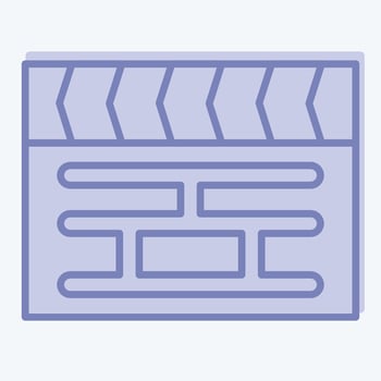 Icon Movie. related to Art and Media symbol. two tone style. simple design editable vector