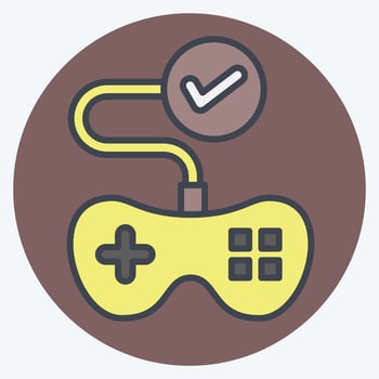 Icon Testing. related to Art and Media symbol. color mate style. simple design editable vector