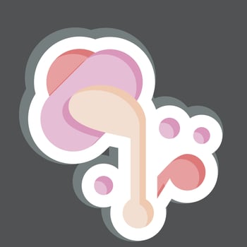 Sticker Color Management. related to Art and Media symbol.simple design editable vector