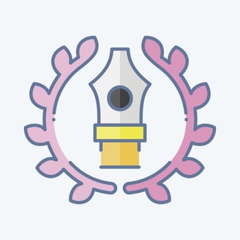 Icon Premium Quality. related to Art and Media symbol. doodle style. simple design editable vector