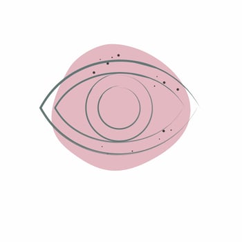 Icon Visual Performance. related to Art and Media symbol. Color Spot Style. simple design editable vector