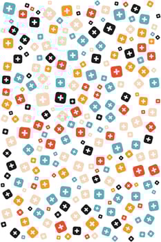 seamless pattern with creative abstract shapes for your clothes, dress, and print media template design. vector