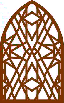 Simple Vector Pattern for Laser Cutting, Decoration, and Ornament. Metal design, wood carving, vector