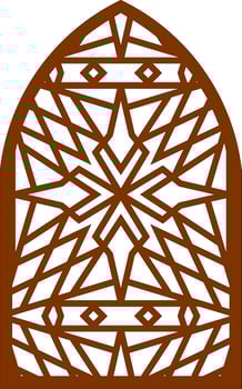 Simple Vector Pattern for Laser Cutting, Decoration, and Ornament. Metal design, wood carving, vector