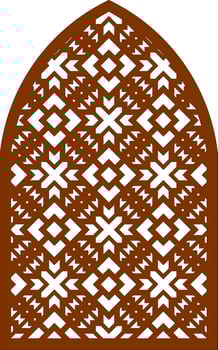 Simple Vector Pattern for Laser Cutting, Decoration, and Ornament. Metal design, wood carving, vector