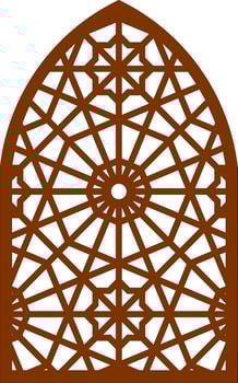 Simple Vector Pattern for Laser Cutting, Decoration, and Ornament. Metal design, wood carving, vector