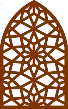 Simple Vector Pattern for Laser Cutting, Decoration, and Ornament. Metal design, wood carving, vector
