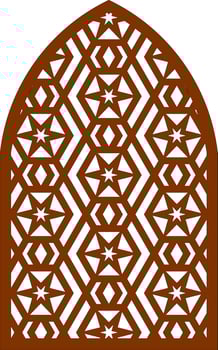 Simple Vector Pattern for Laser Cutting, Decoration, and Ornament. Metal design, wood carving, vector