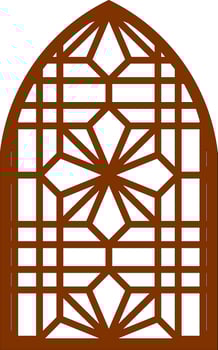 Simple Vector Pattern for Laser Cutting, Decoration, and Ornament. Metal design, wood carving, vector