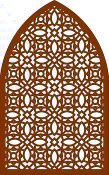 Simple Vector Pattern for Laser Cutting, Decoration, and Ornament. Metal design, wood carving, vector