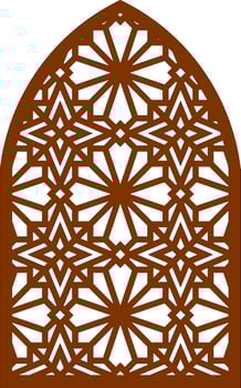 Simple Vector Pattern for Laser Cutting, Decoration, and Ornament. Metal design, wood carving, vector