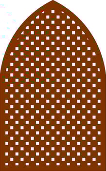Simple Vector Pattern for Laser Cutting, Decoration, and Ornament. Metal design, wood carving, vector