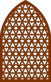 Simple Vector Pattern for Laser Cutting, Decoration, and Ornament. Metal design, wood carving, vector