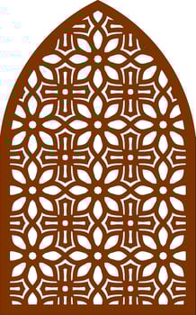 Simple Vector Pattern for Laser Cutting, Decoration, and Ornament. Metal design, wood carving, vector