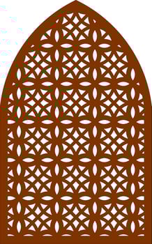 Simple Vector Pattern for Laser Cutting, Decoration, and Ornament. Metal design, wood carving, vector