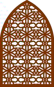 Simple Vector Pattern for Laser Cutting, Decoration, and Ornament. Metal design, wood carving, vector