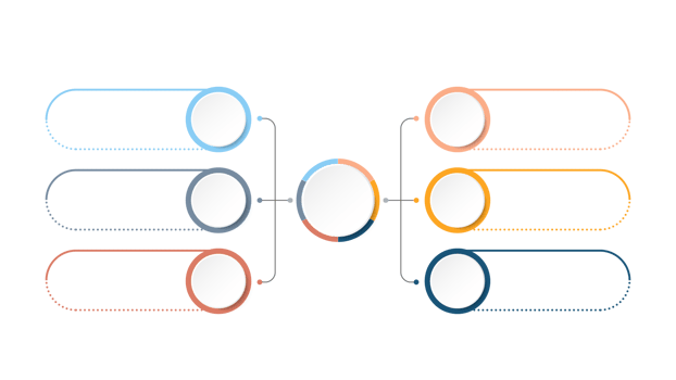 Infographic process design 6 options or steps. png