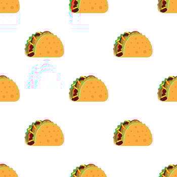 Tacos seamless pattern. Mexican food. vector illustration