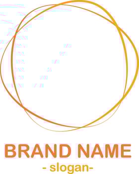 Colored logo idea, creative logotype concept template, business logo shape vector illustration