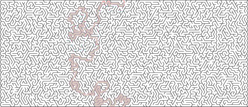 Maze vector illustration, logos and abstract backgrounds ideas