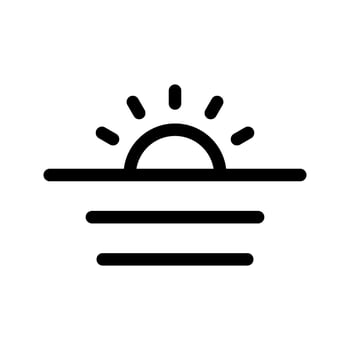 Sunset Icon Vector Symbol Design Illustration