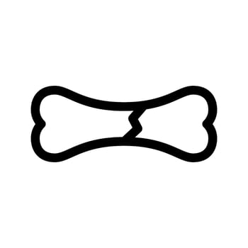 Broken Bone Icon Vector Symbol Design Illustration