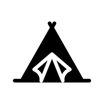 Tent Icon Vector Symbol Design Illustration