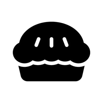 Pie Icon Vector Symbol Design Illustration
