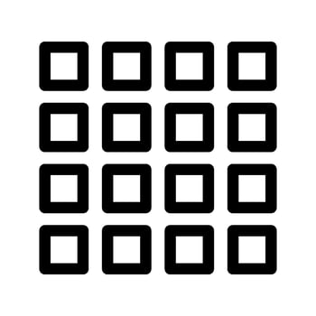 Grid Icon Vector Symbol Design Illustration