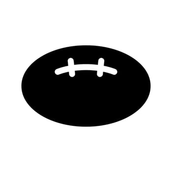 American Football Icon Vector Symbol Design Illustration