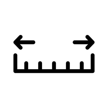 Measure Icon Vector Symbol Design Illustration