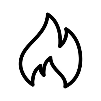 Fire Icon Vector Symbol Design Illustration