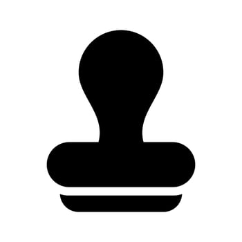 Stamp Icon Vector Symbol Design Illustration