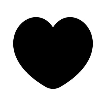 Heart Icon Vector Symbol Design Illustration