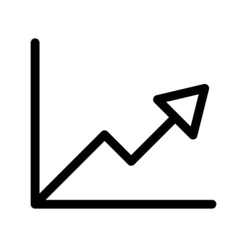 Growth Chart Icon Vector Symbol Design Illustration
