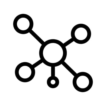 Connections Icon Vector Symbol Design Illustration