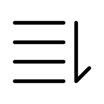 Sort Icon Vector Symbol Design Illustration