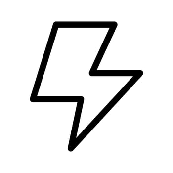 Flash Icon Vector Symbol Design Illustration