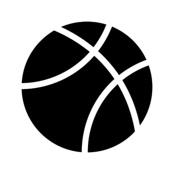 Basketball Icon Vector Symbol Design Illustration