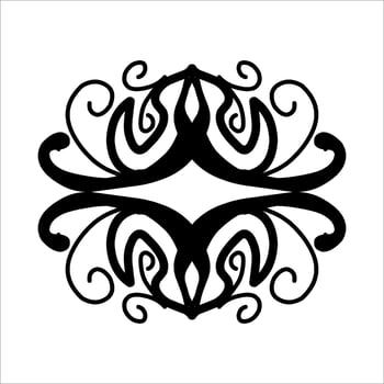 Vintage Baroque Victorian frame floral border ornament leaf scroll engraved retro floral decorative design pattern black and white tattoo Japanese filigree calligraphy vector batik, illustration class