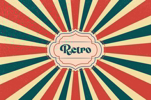 Motion Zoom Line vintage rays sunburst retro background With Grunge style vector
