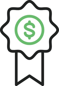 Reward icon vector image. Suitable for mobile apps, web apps and print media.