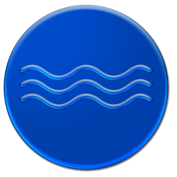 Waves icon isolated over transparent background png