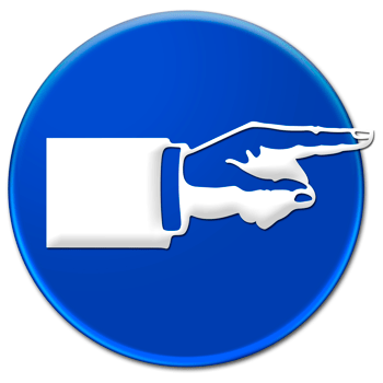 Hand point sign isolated over transparent background png