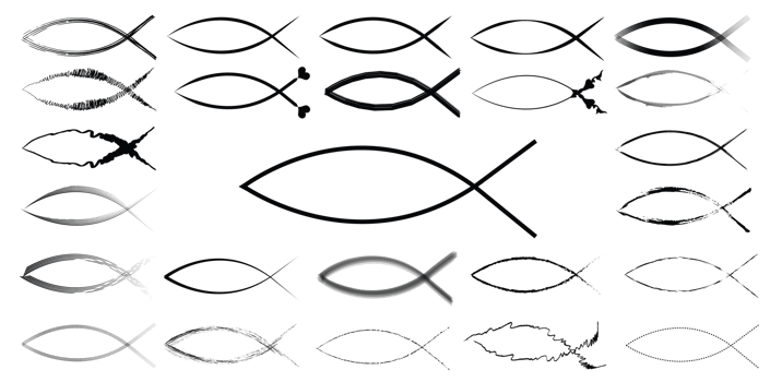 Ichthys Jesus fish sign png